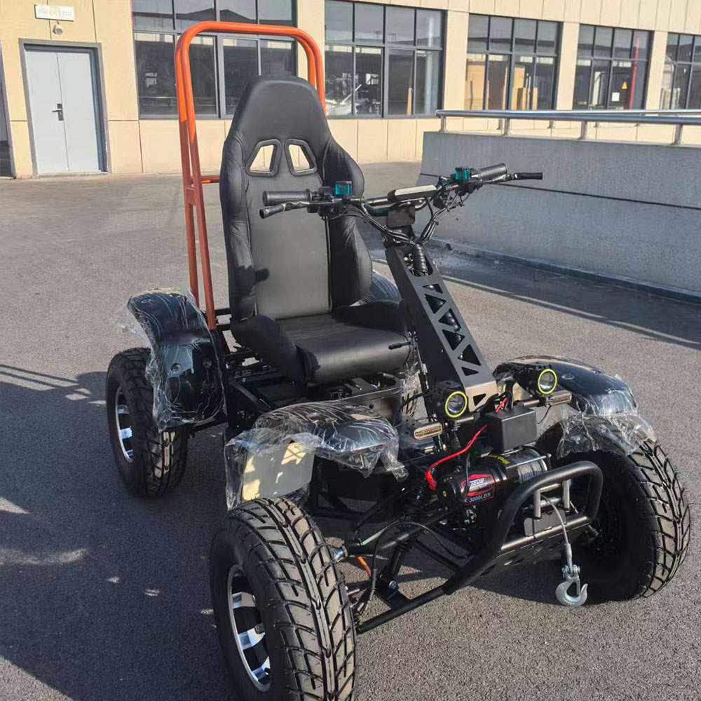 The Grizzly Ground Pounder ATV, shown from the front