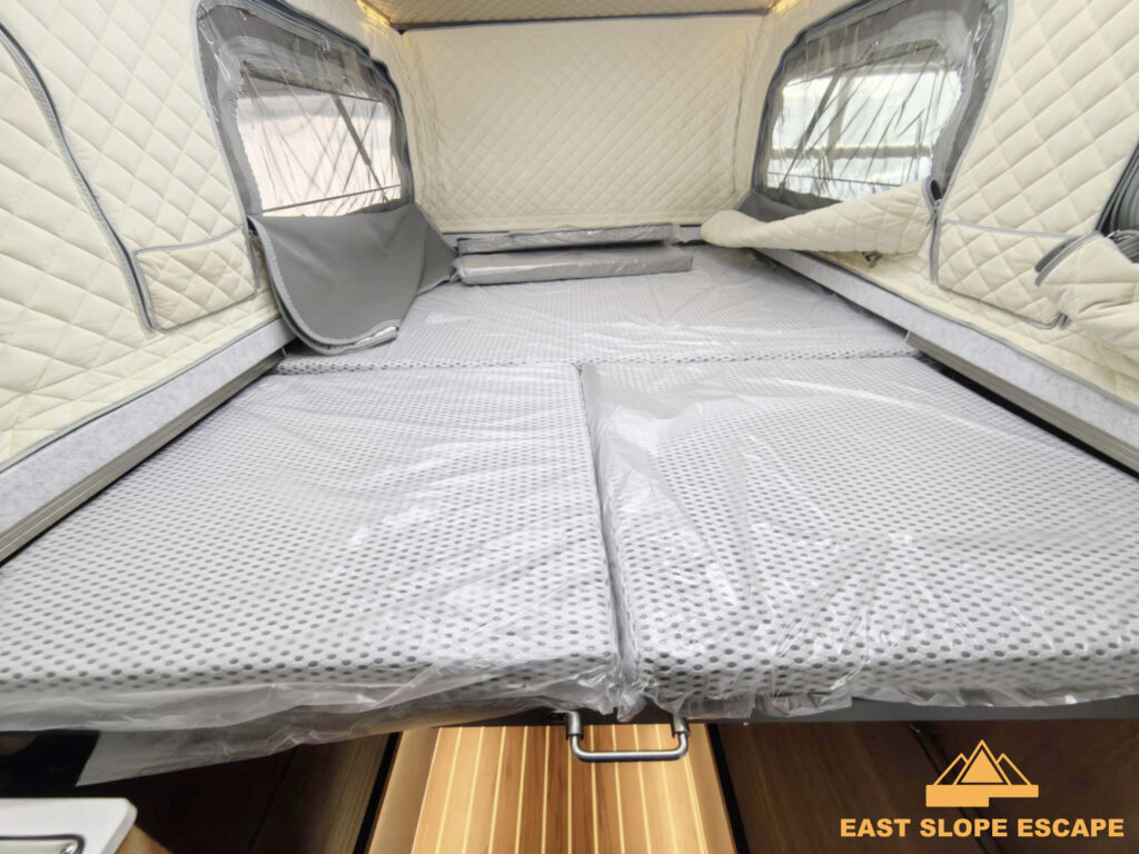 Interior with mattresses showing