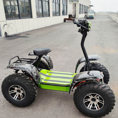 The Pro Mountain tank, an electric scooter shown from the side.