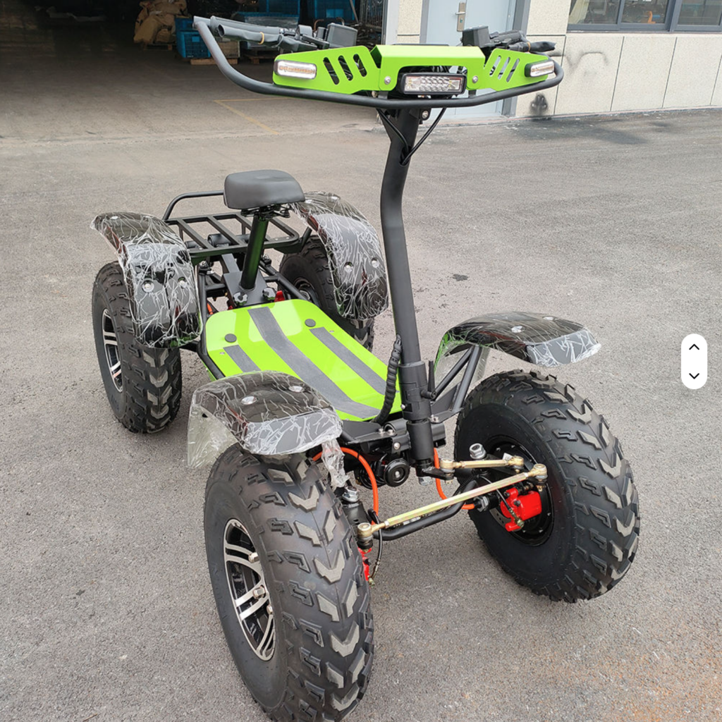 The Pro Mountain tank, an electric scooter shown from the front.